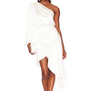 One shoulder Elliatt Emery Dress in Ivory